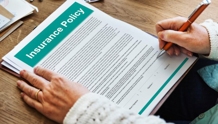 Insurance Policy Agreement Terms Document Concept Insurance Policy Agreement Terms Document Concept